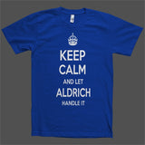 Keep Calm and let Aldrich Handle it Personalized Name T-Shirt