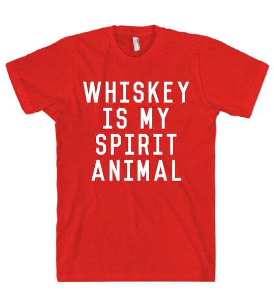 whiskey is my spirit animal t shirt