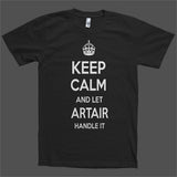 Keep Calm and let Artair Handle it Personalized Name T-Shirt