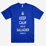 Keep Calm and let GALLAGHER Handle it Personalized Name T-Shirt ln