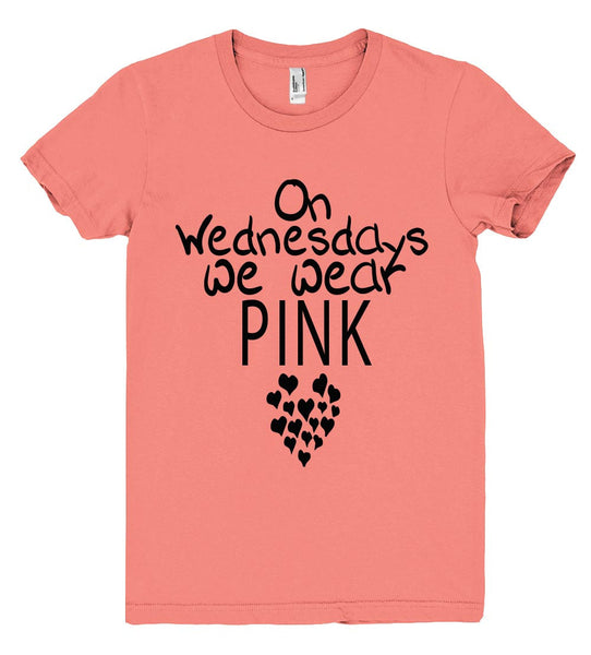 on wednesdays we wear pink  tshirt