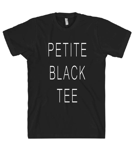 petite black tee tshirt