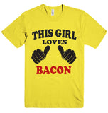 THIS GIRL LOVES BACON T-SHIRT