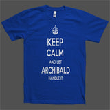 Keep Calm and let Archibald Handle it Personalized Name T-Shirt