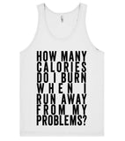 how many calories do i burn tank top shirt