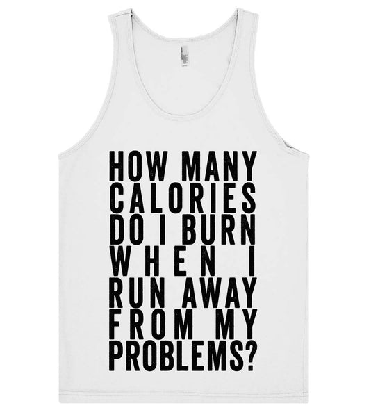 how many calories do i burn tank top shirt