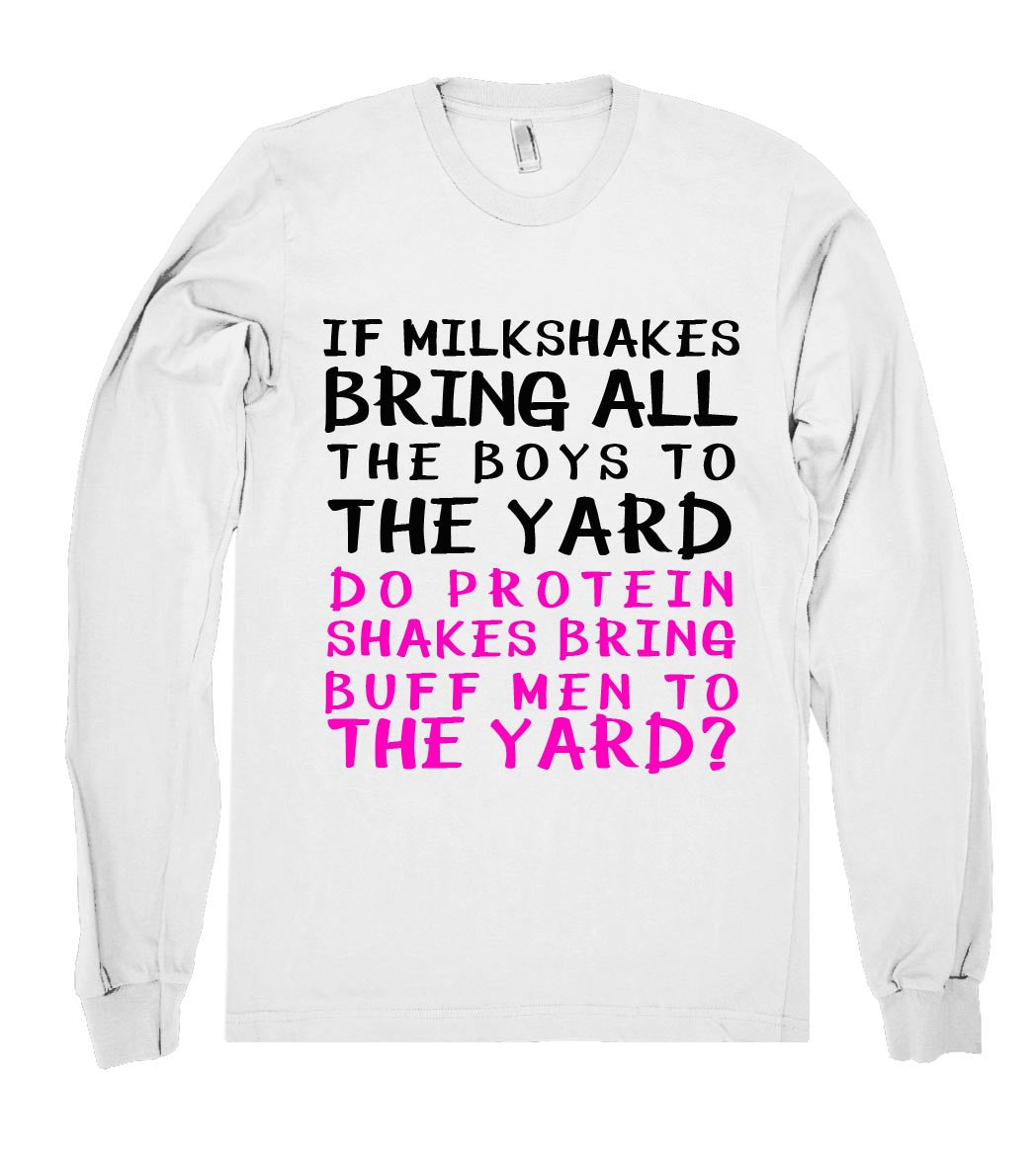 milkshaker and protein shirt