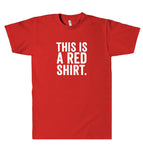 this is a red shirt. t shirt