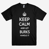 Keep Calm and let BURKS Handle it Personalized Name T-Shirt ln