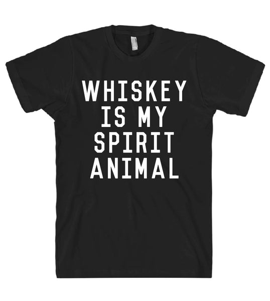 whiskey is my spirit animal t shirt