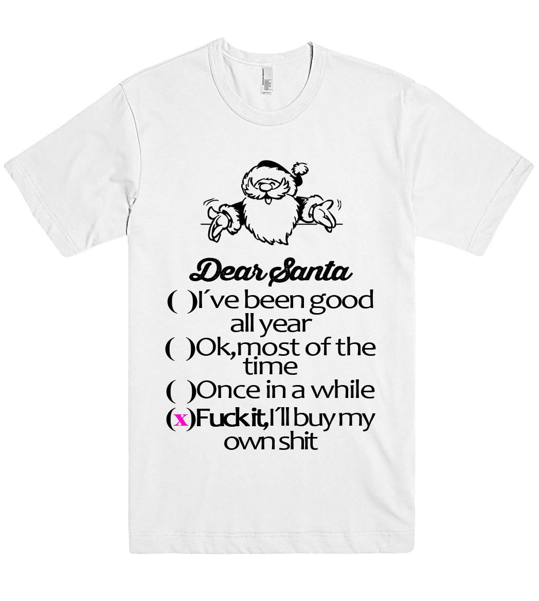 dear santa tshirt