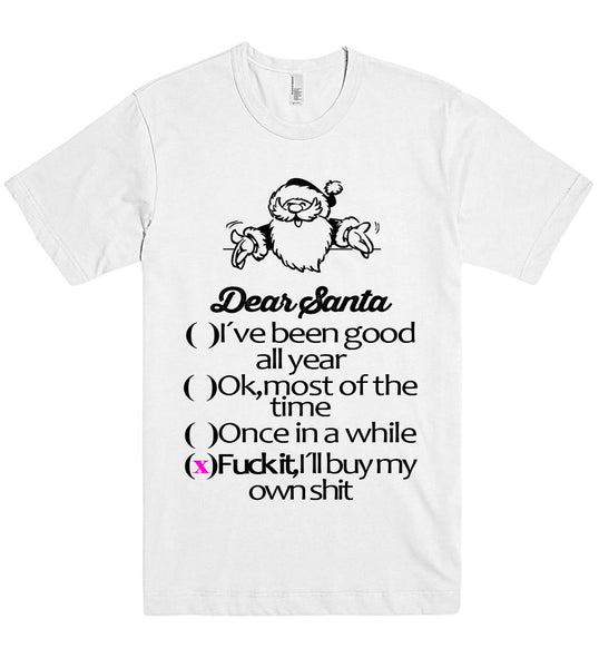 dear santa tshirt