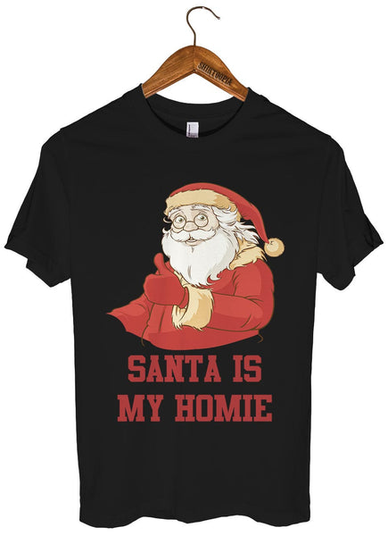 Santa is my homie t-shirt