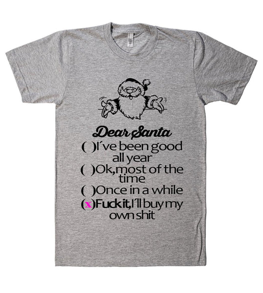 dear santa tshirt