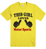 THIS GIRL LOVES Motor Sports T-SHIRT