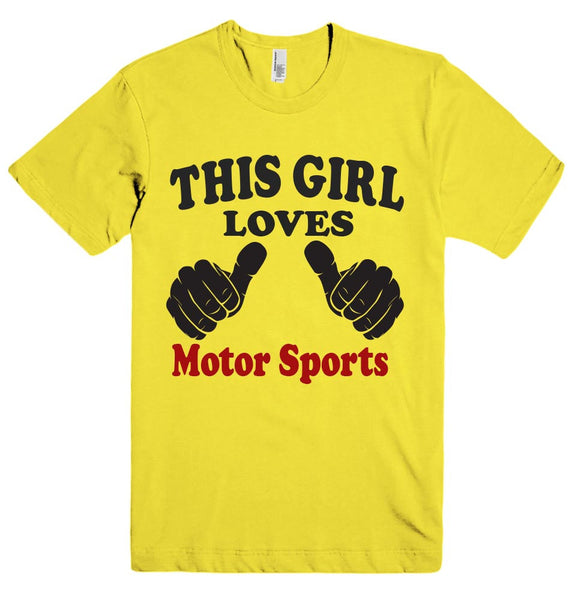 THIS GIRL LOVES Motor Sports T-SHIRT