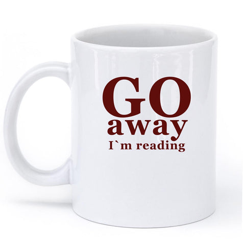 go away im reading mug