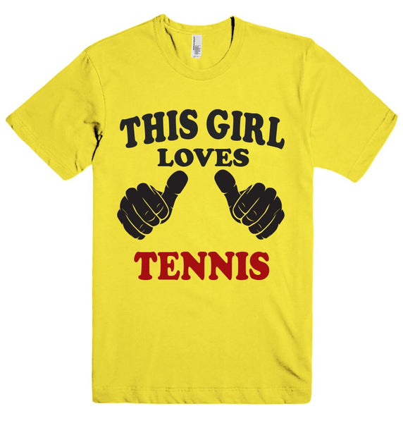 THIS GIRL LOVES TENNIS T-SHIRT