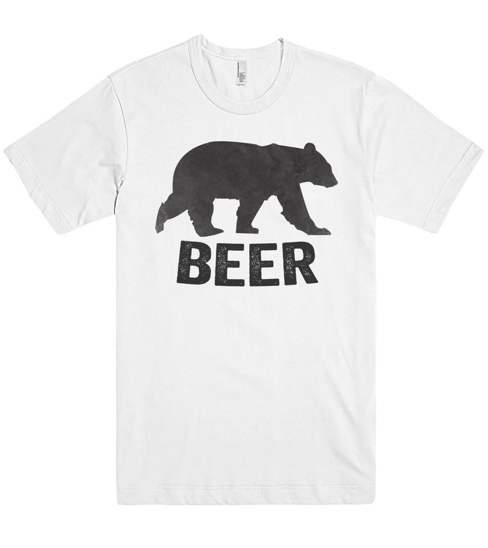 "beer, bear t shirt"