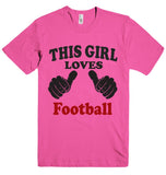 THIS GIRL LOVES Football T-SHIRT