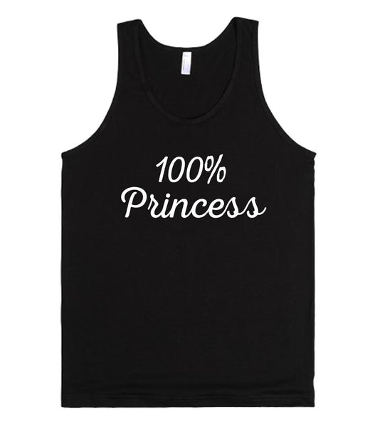 100% Princess tank top shirt