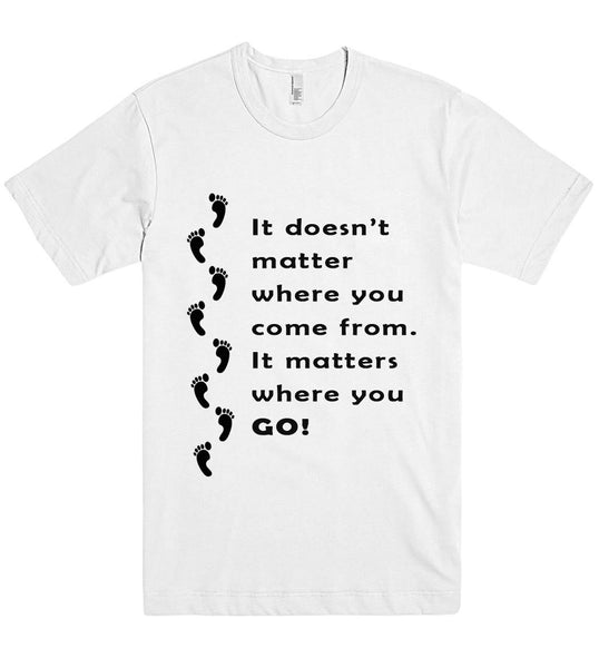 It doesnt matter where you come from t shirt