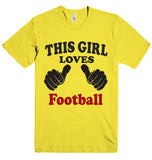 THIS GIRL LOVES Football T-SHIRT