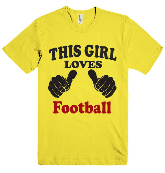 THIS GIRL LOVES Football T-SHIRT