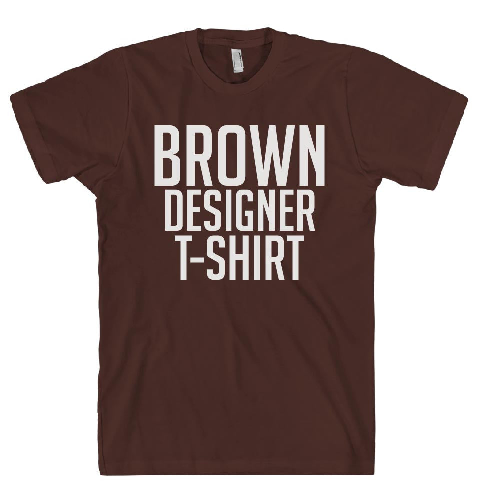 BROWN DESIGNER T-SHIRT