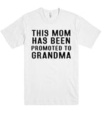 THIS MOM HAS BEEN PROMOTED TO GRANDMA T SHIRT