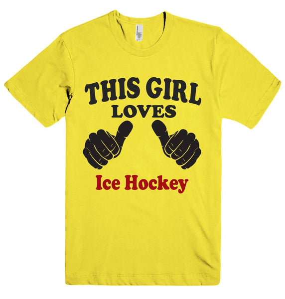 THIS GIRL LOVES Ice Hockey T-SHIRT