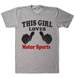 THIS GIRL LOVES Motor Sports T-SHIRT