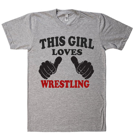 THIS GIRL LOVES WRESTLING T-SHIRT