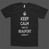 Keep Calm and let Beaufort Handle it Personalized Name T-Shirt