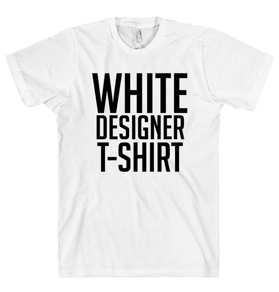 WHITE DESIGNER T-SHIRT