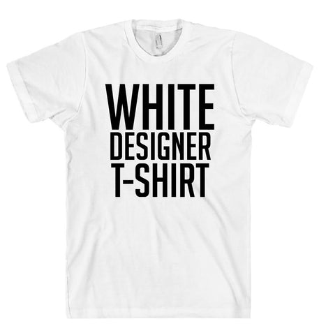 WHITE DESIGNER T-SHIRT