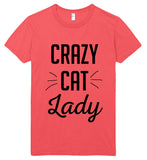 crazy cat Lady t shirt