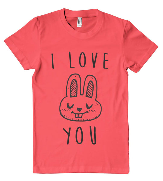 i love you bunny t shirt