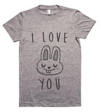 i love you bunny t shirt