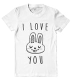 i love you bunny t shirt