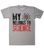 my heart belongs to science t shirt
