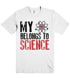 my heart belongs to science t shirt
