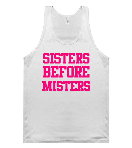 sisters before misters tank top shirt